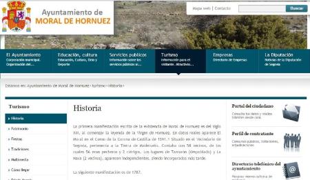 Imagen La web de Moral de Hornuez remonta sus orígenes al siglo XIII