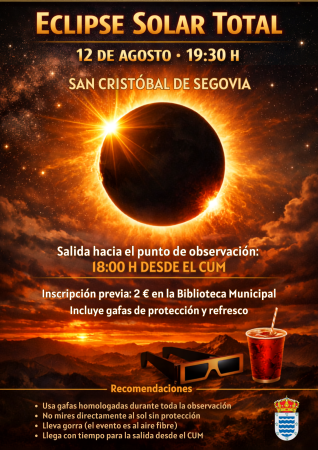 Imagen ¡Ven a ver el ECLIPSE SOLAR a San Cristóbal de Segovia!